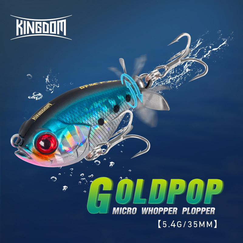 Fishing Lure Topwater - إغراء بوبر المملكة مع المروحة ،