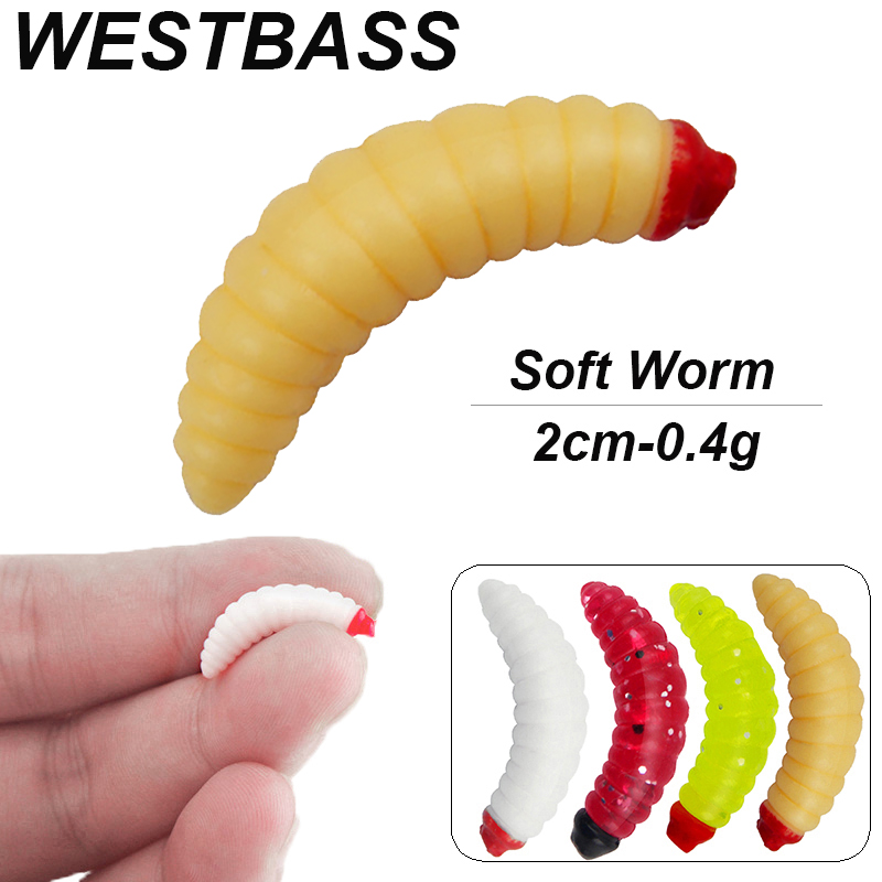Fishing Lure Swimbait - WESTBASS 20/50 قطعة لينة يرقة سويم
