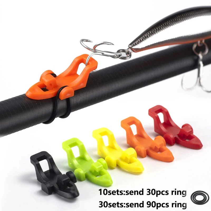 Fishing Lure Jig - 10 قطع حامل خطافات صيد السمك،
