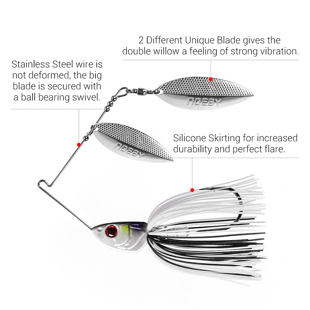 Noeby سبينيربايت 10.5 جرام 14  - مراجعة Fishing Lure Swimbait وسعره