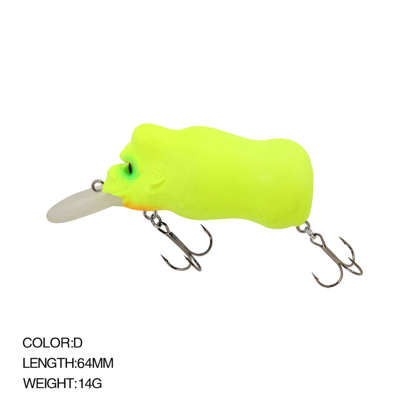طعم صيد صناعي عائم 64 مم 16 جر - مراجعة Fishing Lure Topwater وسعره