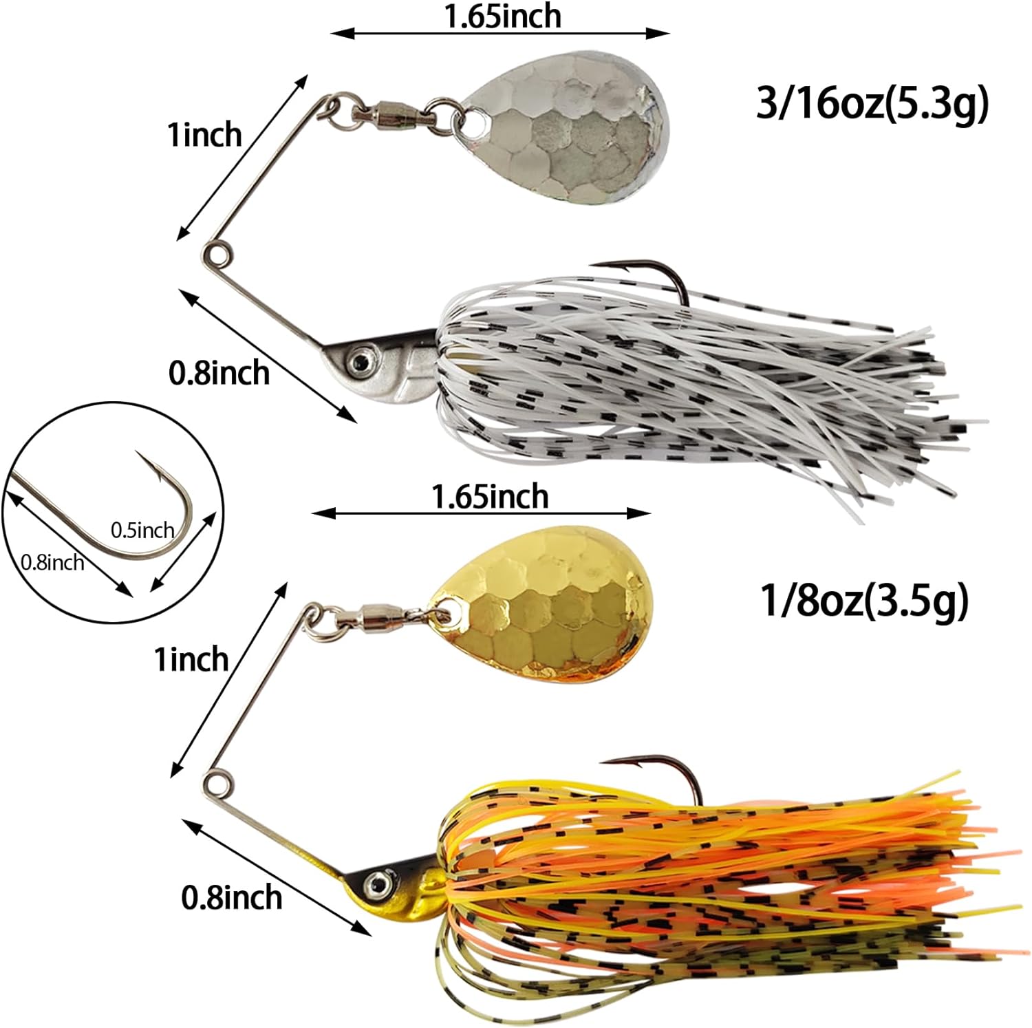 Eupheng سبينر الطعم ملعقة سلك  - مراجعة Fishing Lure Spoon وسعره