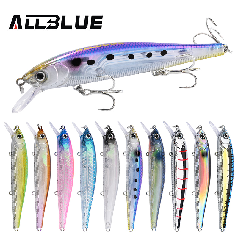 ALLBLUE طعم صيد صناعي ثلاثي ال - مراجعة Fishing Lure Topwater وسعره