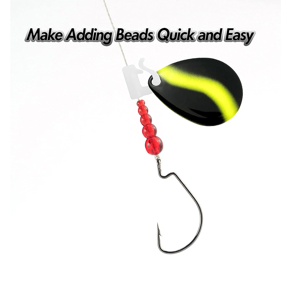 50 قطعة من خرزات الصيد المتراص - مراجعة Fishing Lure Spinner وسعره