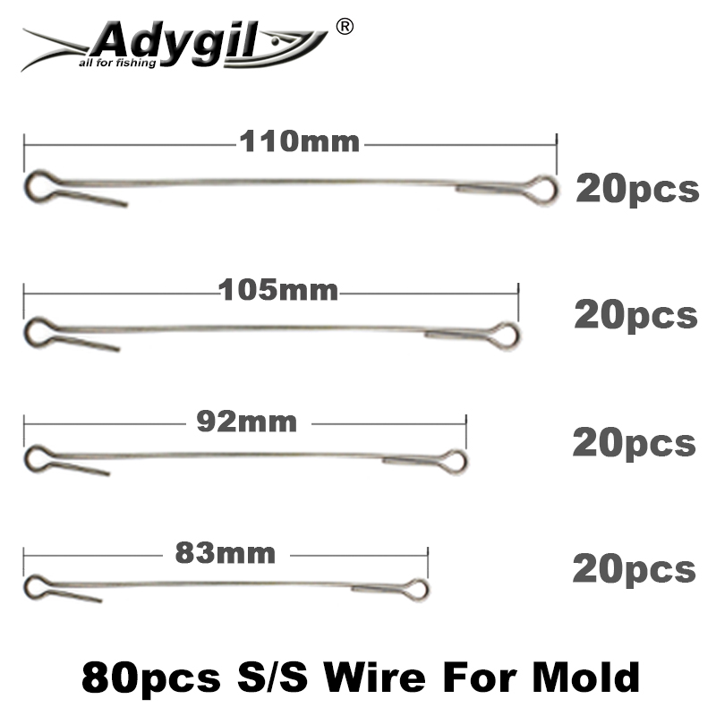 Adygil DIY الصيد 80 قطعة S/S س - مراجعة Fishing Lure Jig وسعره