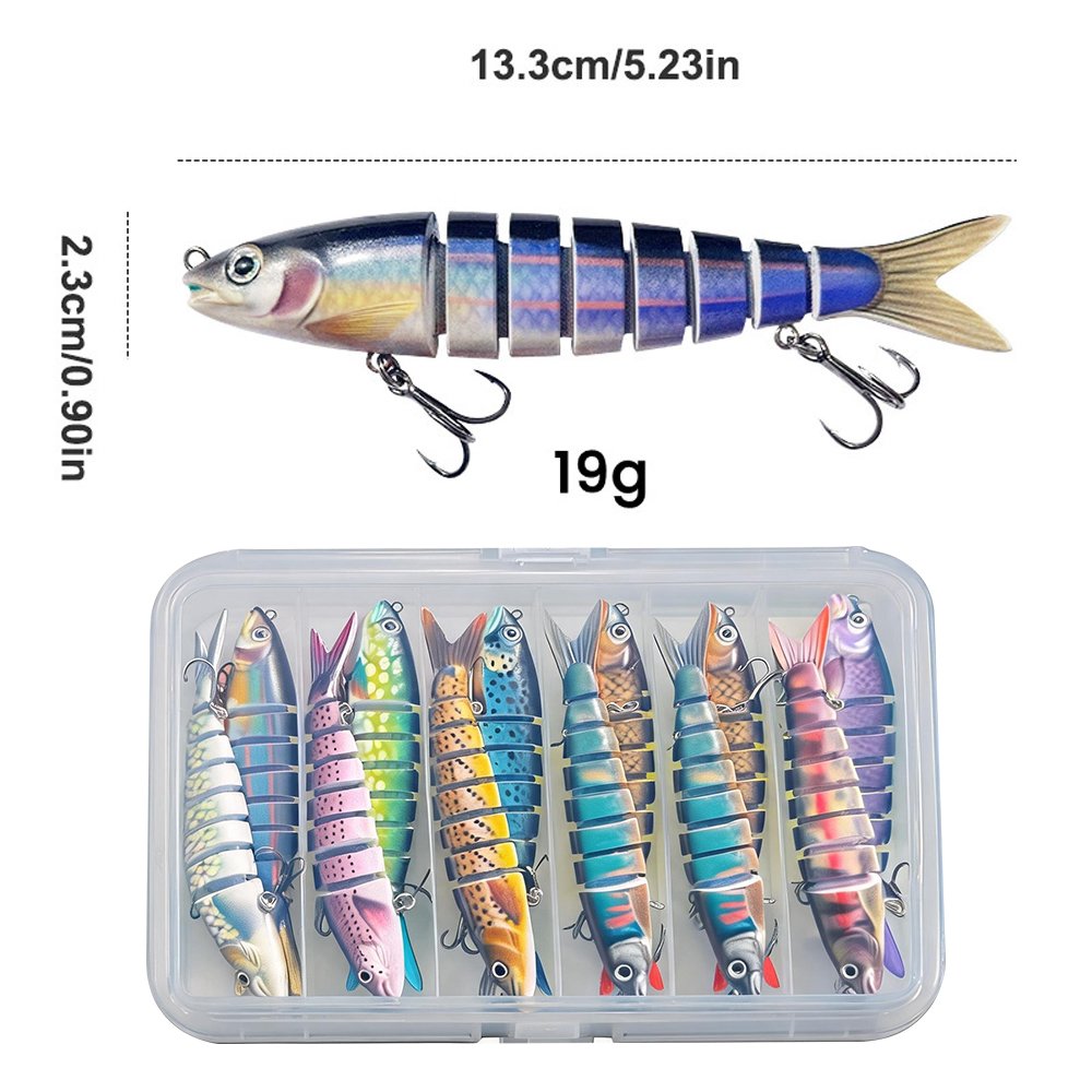 10 قطع من طعوم الصيد متعددة ال - مراجعة Fishing Lure Swimbait وسعره