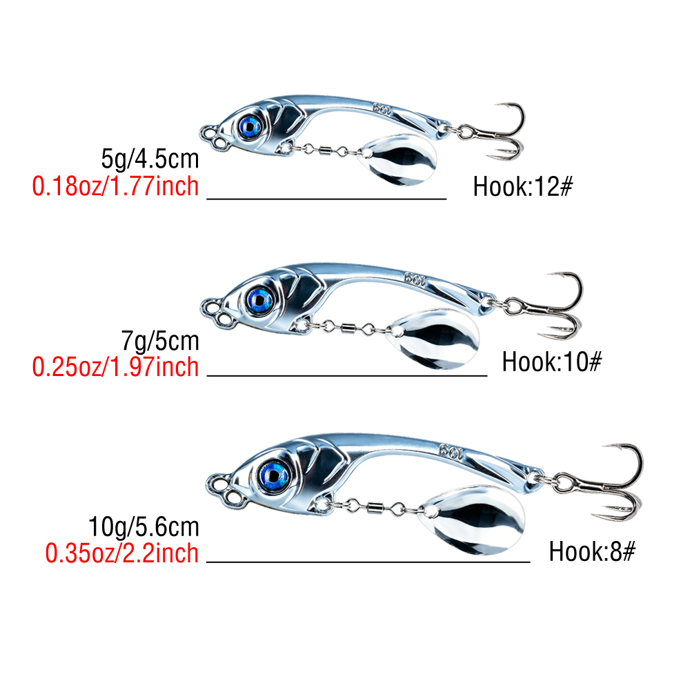 10 قطع/صندوق طُعم صيد معدني VI - مراجعة Fishing Lure Making Kit وسعره