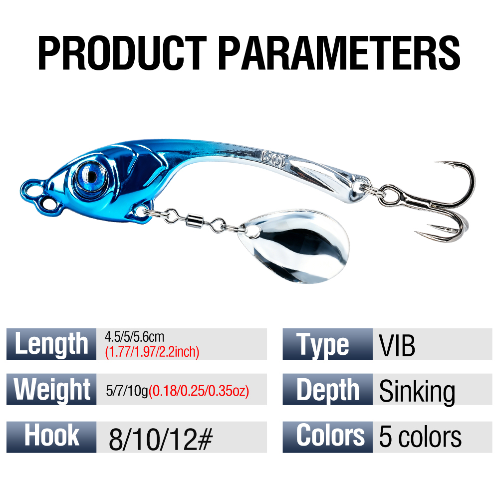 10 قطع/صندوق طُعم صيد معدني VI - مراجعة Fishing Lure Making Kit وسعره
