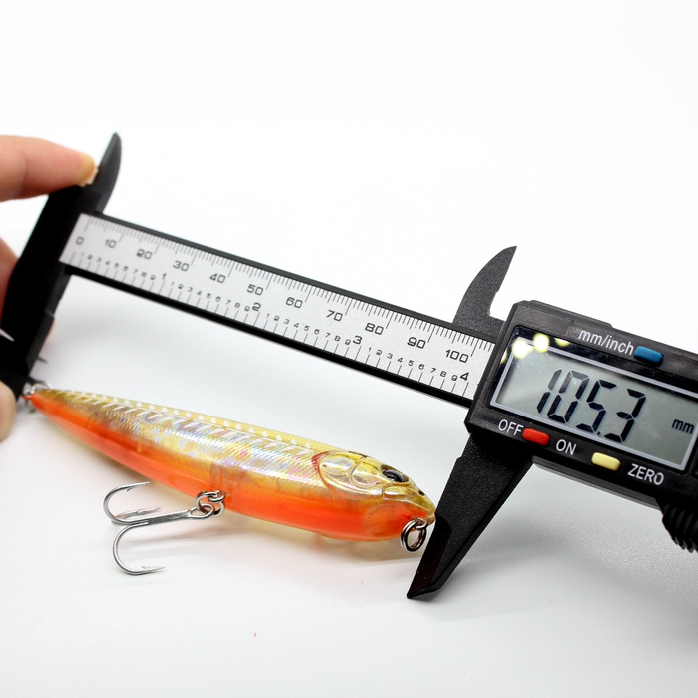 طُعم صلب يطفو على الهواء مع قل - مراجعة Fishing Lure Topwater وسعره