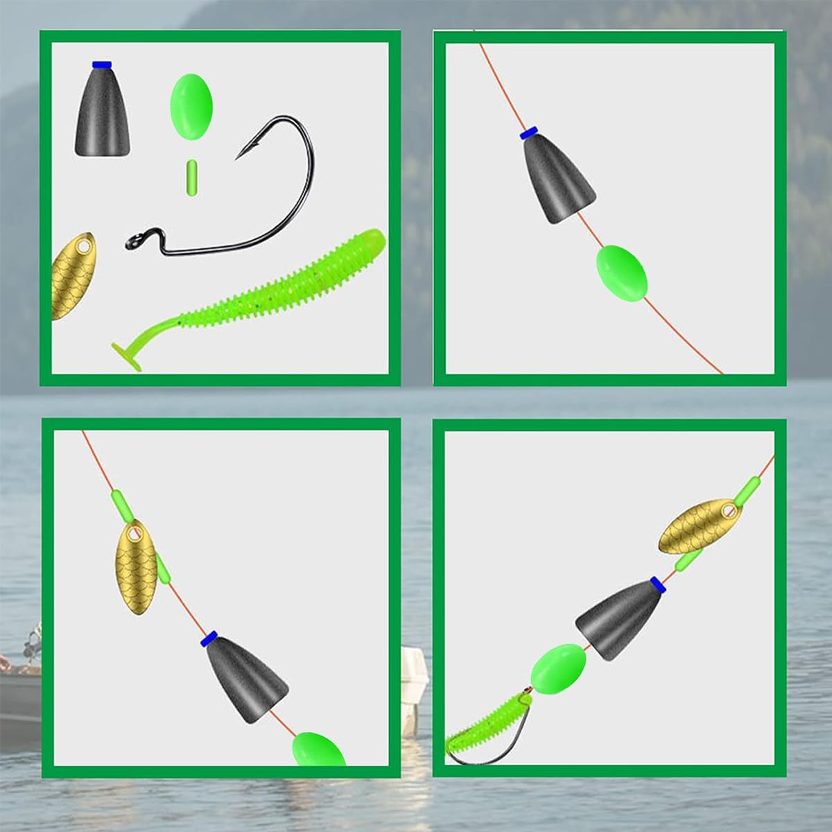 خرز صيد مضيء بيضاوي الشكل، سدا - مراجعة Fishing Lure Making Kit وسعره
