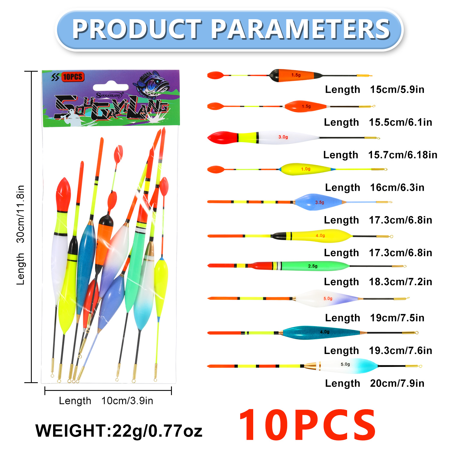 إيفا الصيد تعويم مجموعة 10 قطع - مراجعة Fishing Lure Topwater وسعره
